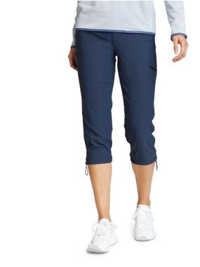 Eddie Bauer Women’s Rainier Waterproof Hiking/Outdoor Navy Capri Pants NWT Sz 18